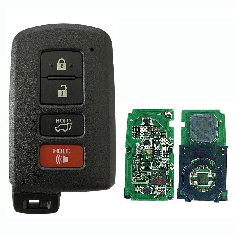 3+1 Buttons Car Remote Smart Key Fob for Toyota RAV4 2013-2018 281451-0020 G Board HYQ14FBA 312MHz/ 314MHz