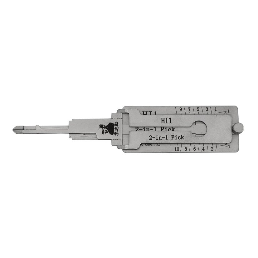 Lishi HI1 2-in-1 Pick & Decoder for Hino Trucks 2005+ Car Lock Opening Tool