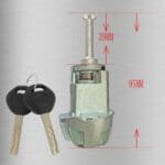 Right Door Lock Cylinder with 2 Keys for BMW E46 OE: 51217019976