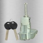 Right Door Lock Cylinder with 2 Keys for BMW E46 OE: 51217019976