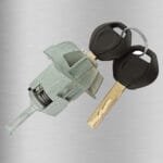 Right Door Lock Cylinder with 2 Keys for BMW E46 OE: 51217019976