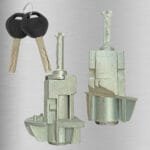 Left & Right Door Lock Cylinder with 2 Keys for BMW E46 OE: 51217019975 51217019975