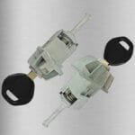 Left & Right Door Lock Cylinder with 2 Keys for BMW E46 OE: 51217019975 51217019975