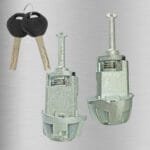 Left & Right Door Lock Cylinder with 2 Keys for BMW E46 OE: 51217019975 51217019975
