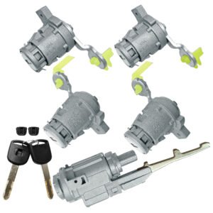 Full Car Lock Cylinder Ignition Lock Left and Right Door Locks for Honda CRV