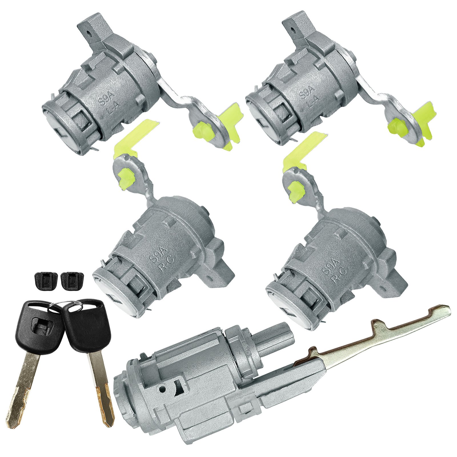 Full Car Lock Cylinder Ignition Lock Left and Right Door Locks for Honda CRV