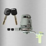 Left Door Lock Cylinder with 2 Keys for Honda CRV OE:72185-S9A-M02