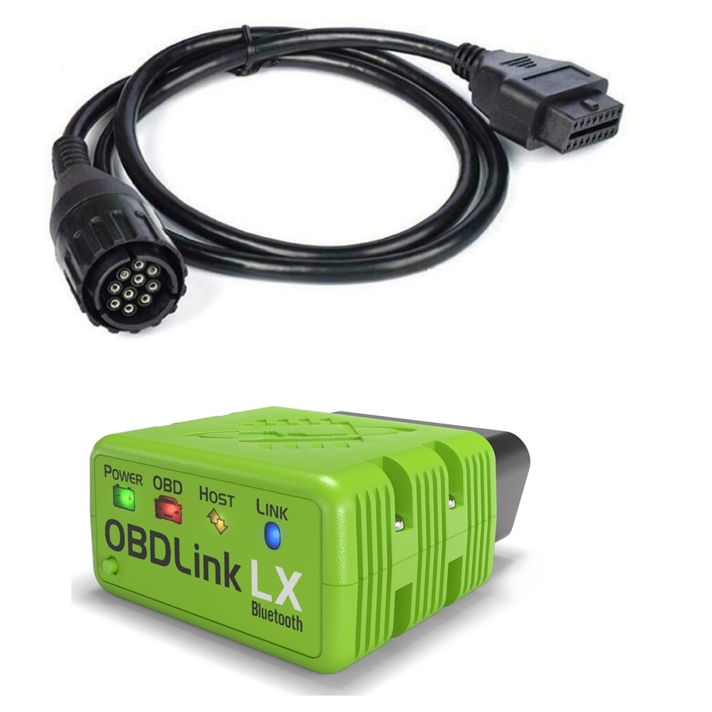 OBDLink LX Bluetooth OBD Diagnostic Tool for BMW Cars and Motocycle MOTOSCAN Plus 10pin Motocycle Bike Cable