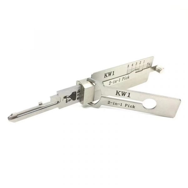 Lishi KW1 2-in-1 Pick & Decoder Anti Glare Tool for 5 Pins Kwikset