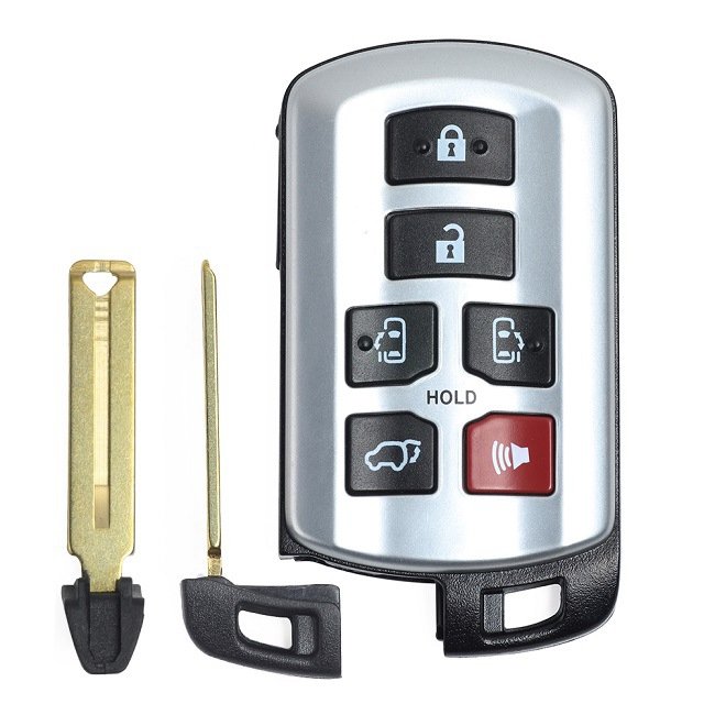 6 Buttons Car Remote Key for Toyota Sienna 2011-2020 HYQ14ADR 314.3MHz 4D+Chips