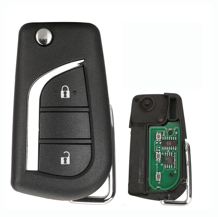 2 Buttons Folding Car Remote Keys for Toyota BA2TA 433MHz 8A Chip 89070-0KB40