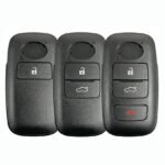 1/2/3 Buttons Car Key Replacement Shell for Toyota Yaris – 5 Packs