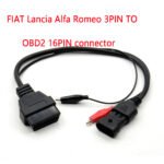 3pin to OBD2 16 Pin Connector Cable For Fiat Alfa Lancia