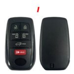 4/5/6 Buttons Car Key Shell for 2021-2024 Toyota Sienna Venza Tacoma Tundra