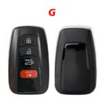 2/3/4 Buttons Car Key Shell for Toyota Land Cruiser/ Prius/ RAV4