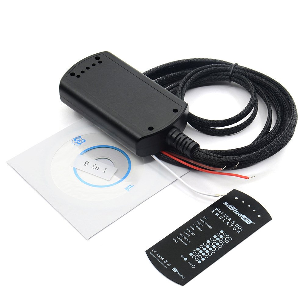 Adblue OBD2 9 in 1 SCR&NOx Emulator Truck Emulator No Software Setup Required