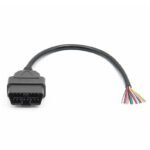 OBD2 16 Pin Male to DIY Extension Cable 30cm
