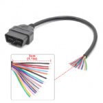 OBD2 16 Pin Male to DIY Extension Cable 30cm
