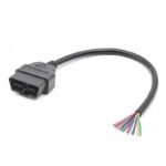OBD2 16 Pin Male to DIY Extension Cable 30cm