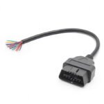 OBD2 16 Pin Male to DIY Extension Cable 30cm