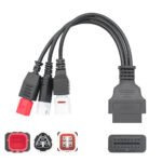 Honda Yamaha 3+4pin 6pin to OBD 16pin