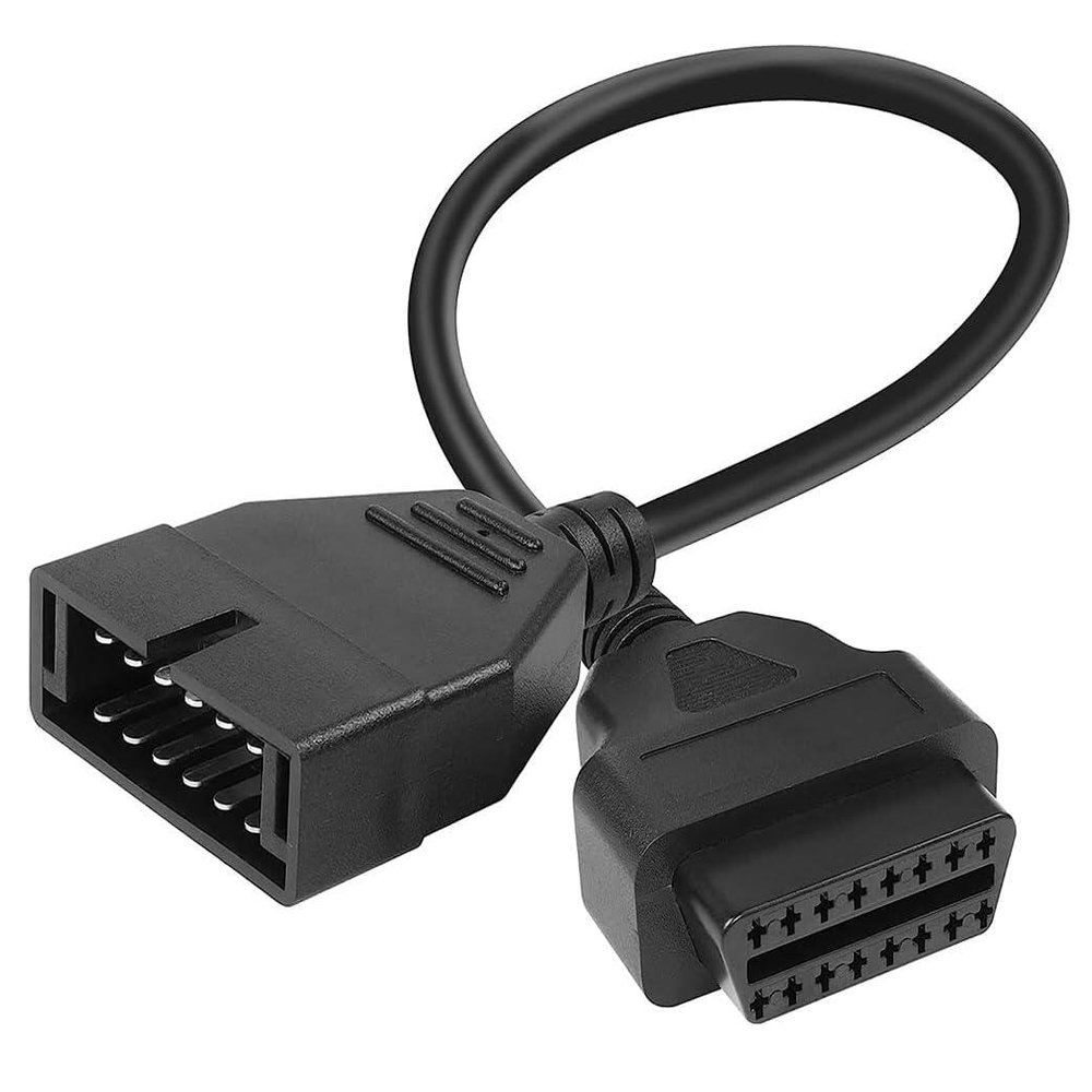 12Pin to 16Pin Male Connector OBDII Adapter Cable for GM
