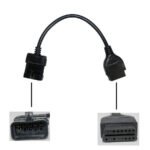 10Pin to 16Pin OBDII Connector Cable for Opel