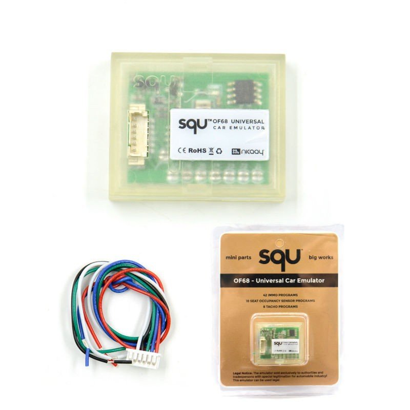 SQU OF68 Universal Car Emulator Supports IMMO/Seat Occupancy Sensor/Tacho Programs
