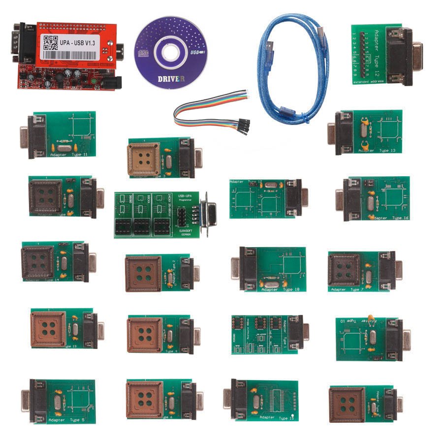 UPA USB Device Programmer V1.3 with Full Adapters