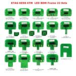KTAG KESS KTM Dimsport LED BDM Frame 22pcs Set ECU Adapter