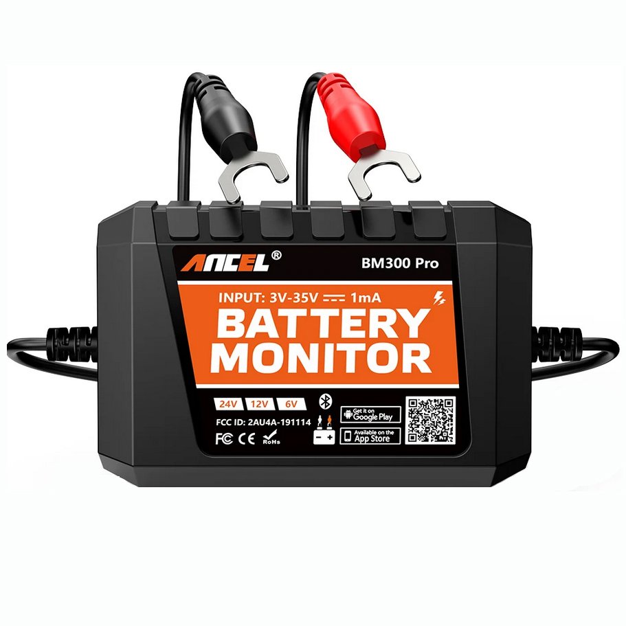 ANCEL BM300 Pro 6V/24V/12V Car Battery Tester Car Motorcycle Cranking/Charging Battery System Analyzer Test Tools