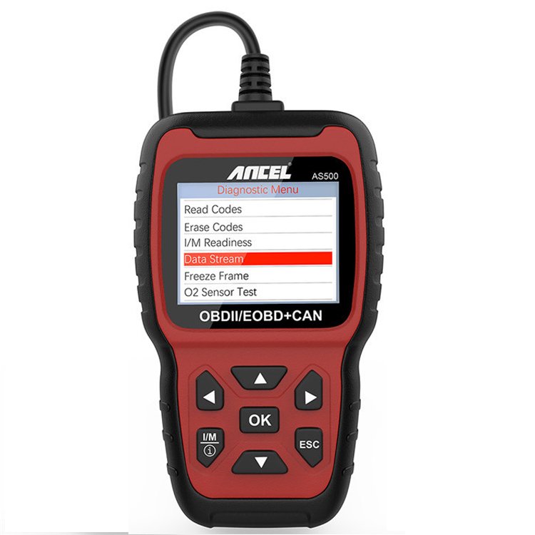 Ancel AS500 OBD2/EOBD+CAN Scanner Engine Reader Car Diagnostic Tool Multilingual Free Update