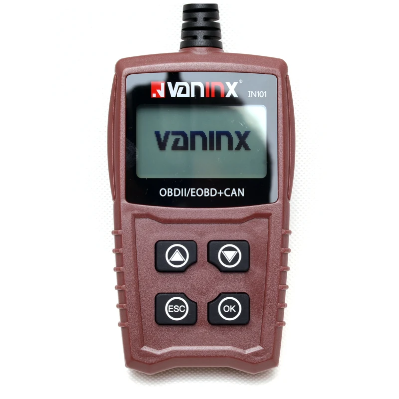 IN101 OBD2 Engine Code Reader OBDII/EOBD+CAN Scanner Car Battery Tester