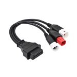 3in1 3pin+4pin+6pin to OBD 16pin Motorcycle Adapter Cable for Yamaha