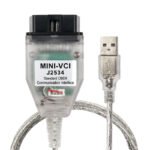 USB to OBD2 16pin MINI VCI V17.30.01 J2534 Diagnostic Cable for Toyota