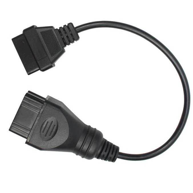 12 pin Diagnostic Tester Cable Interface to Standard OBD2 16 Pin for Renault