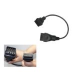 12 pin Diagnostic Tester Cable Interface to Standard OBD2 16 Pin for Renault