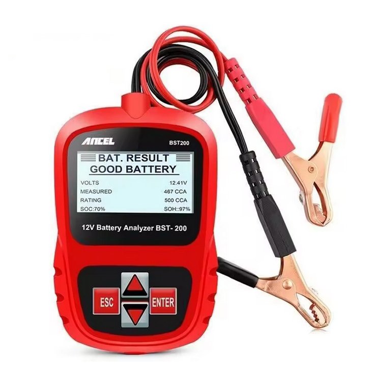 ANCEL BST200 12V Battery Analyzer 100 -1100CCA Car Battery Load Tester Automotive Battery Analyzer For Diesel Gasoline Vehicles