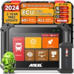 ANCEL V6HD Heavy Duty Truck Scanner OBDII Test Tool Diesel Heavy Truck Diagnostic Tool Compatibility 40+ Resets for Cummins