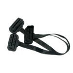 Car OBD Extension Cable 1 to 2 OBD2 Adapter Cable Elbow 0.3m