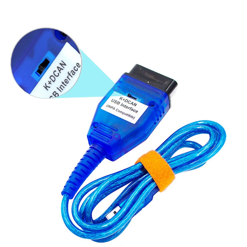 INPA K+DCAN USB Interface FT232 Car Diagnostic Line with Switch for BMW from 1998 to 2013