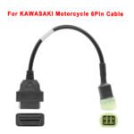 OBD to 6 Pin Adapter Cable for Kawasaki Motorcycle