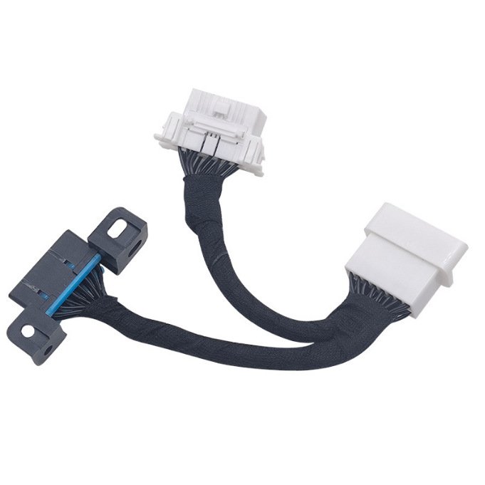 0.15M 2-in-1 OBD2 Car Adapter Cable Car Diagnostic Tool Extension Cable for Toyota and Nissan