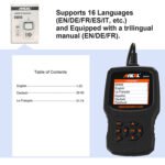 Ancel AD530 OBD2 Car Engine Tester Code Reading and Clearing Car Battery Test