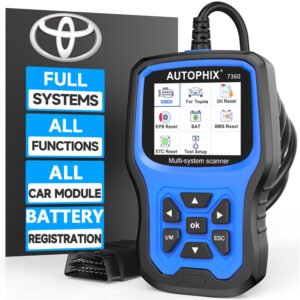 Autophix 7360 Multi-system Scanner for Toyota/ Lexus/Scion All System Car Diagnostic Tool Engine ABS EPB SRS BMS Oil BAT Reset