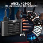 ANCEL HD3400 US Heavy Duty Truck Full System Diagnose HD Engine Analyze Basic Diagnostic DPF Regeneration Truck Diagnostic Tool