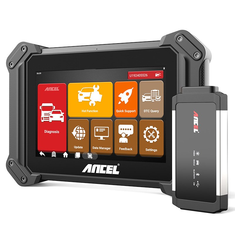 ANCEL V6 PRO+HD 2-in-1 OBD2 Scanner Full System Diagnostic Tools with 40+ Reset ECU Coding Automotive Tool for Heavy Truck and Car