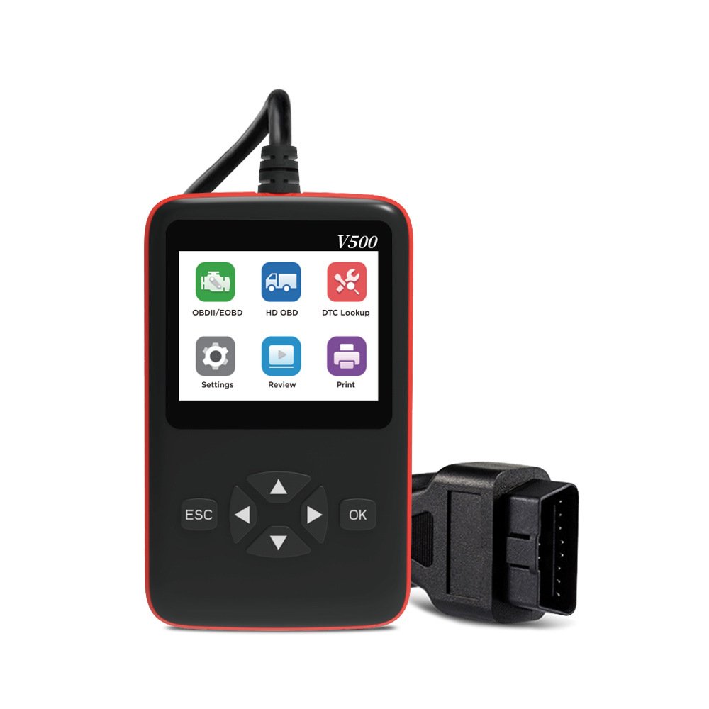 V500 OBD2/EOBD Car Fault Code Reader Diesel Truck Diagnostic Instrument