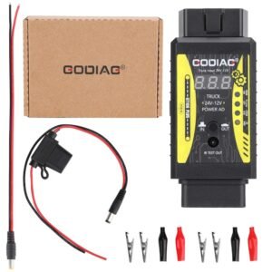 GODIAG GT106 PLUS 24V to 12V Heavy Duty Truck Adapter Converter Injector Cleaning and Relay Testing