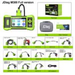 JDiag M300 OBD2 Motorcycle Scanner Car Diagnostic Tool Clear Fault Codes